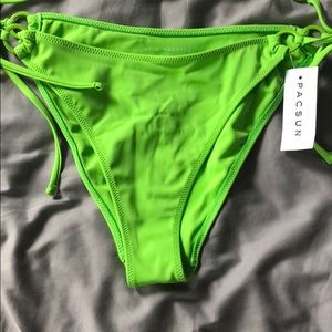 Pacsun green ring bikini BOTTOM.
